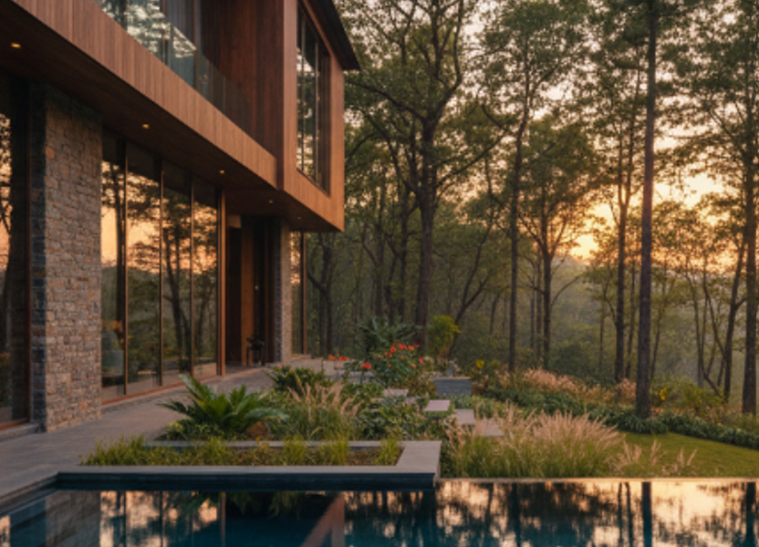 private villa in jim corbett